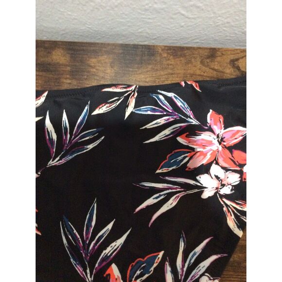 New NWT Bar III Black Floral Bikini Bottom Swim Wear XL Tropical Escape - Picture 6 of 8